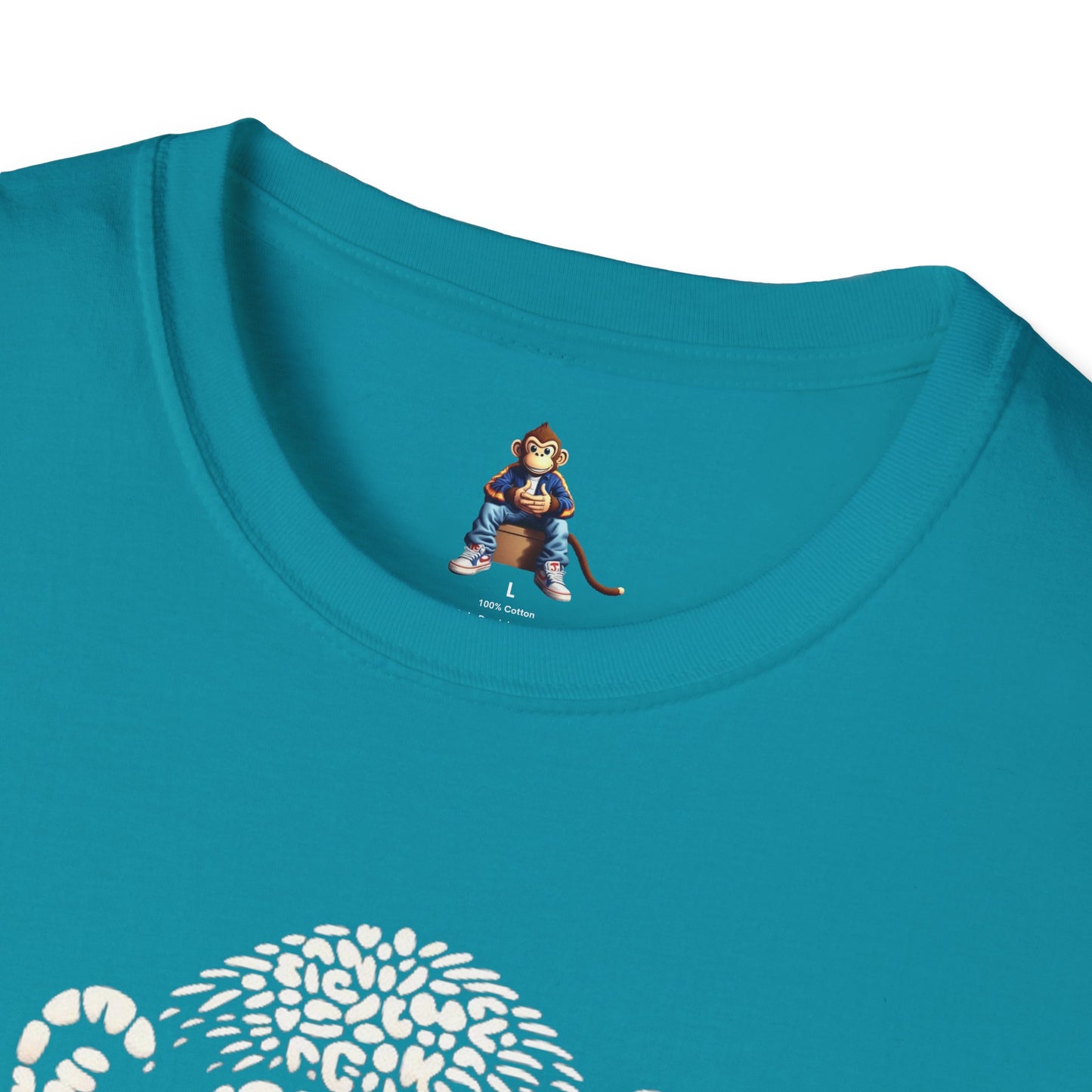 Love Monkey T-Shirt - Unique Designer Graphic Tee, Perfect Casual Wear, Ideal Designer Wear Gift