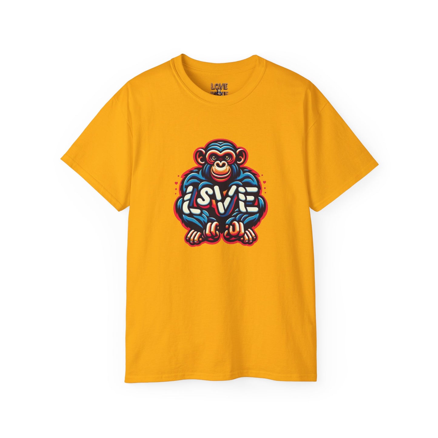 Love Monkey T-Shirt - Trendy Unisex Softstyle Tee for Everyday Style, Ideal Gift for Friends, Family & Loved