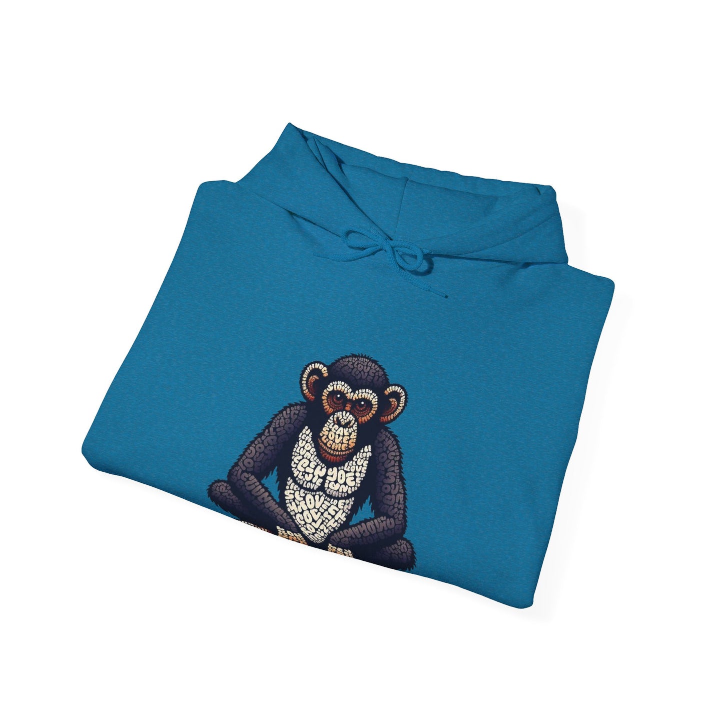 Designer Love Monkey Hoodie - Cool Graphic Animal Top, Ideal for Casual Outfits, Designer Hoodie