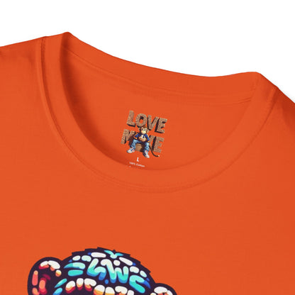 Love Monkey T-Shirt - Unisex Softstyle Tee - Playful Everyday Wear - Great Gift for Him & Her