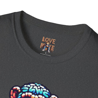 Love Monkey T-Shirt - Unisex Softstyle Tee - Playful Everyday Wear - Great Gift for Him & Her
