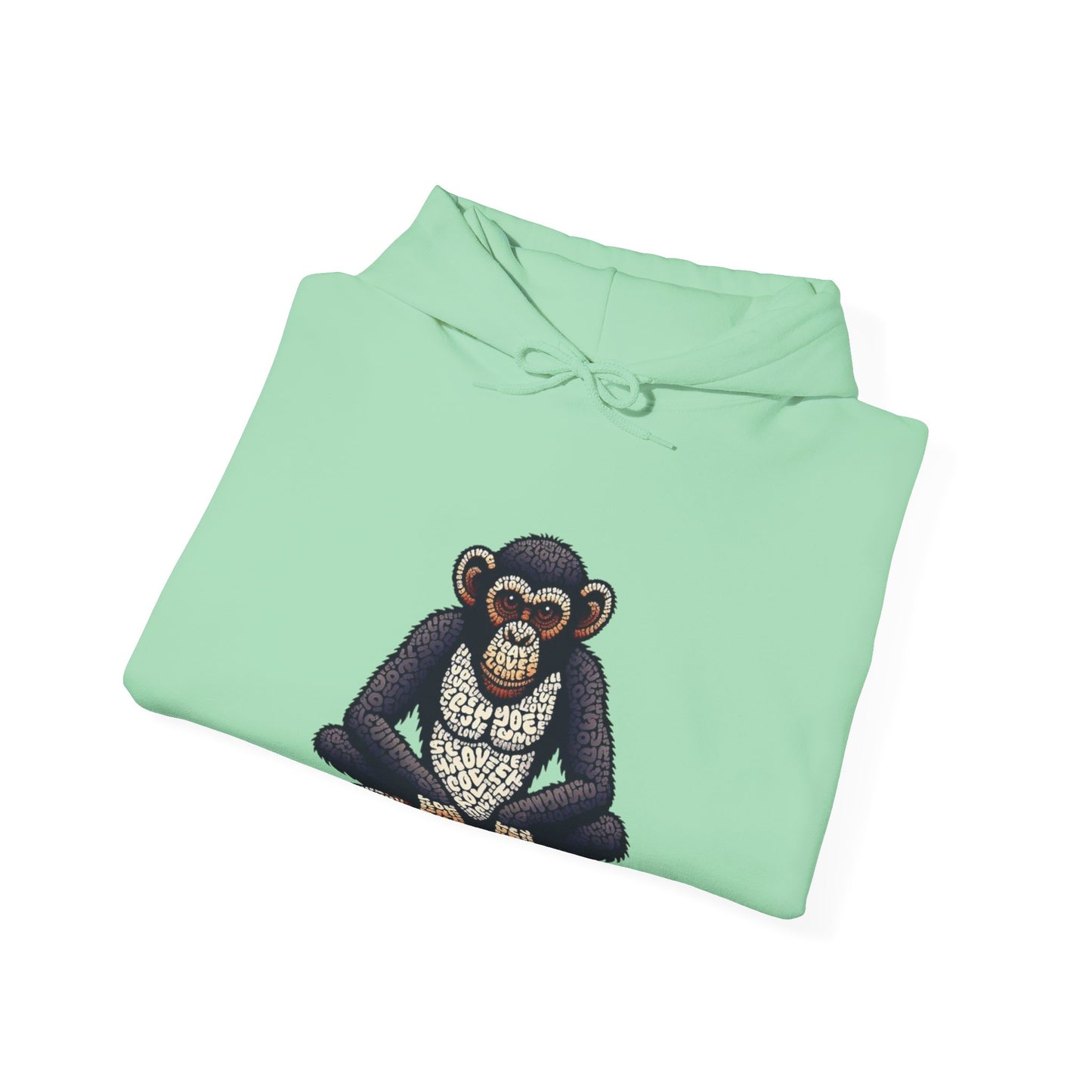Designer Love Monkey Hoodie - Cool Graphic Animal Top, Ideal for Casual Outfits, Designer Hoodie