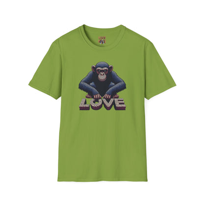 T-shirt - Funky & Stylish Love Monkey Design, Casual Wear for Trendy Fashion Lovers, Perfect Gift for Friends