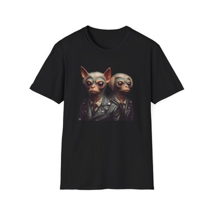 T-Shirt Alien Dog Bounty Hunter, Unique Sci-Fi Graphic Tee, Perfect for Casual Wear, Awesome Birthday Gift for Geeks