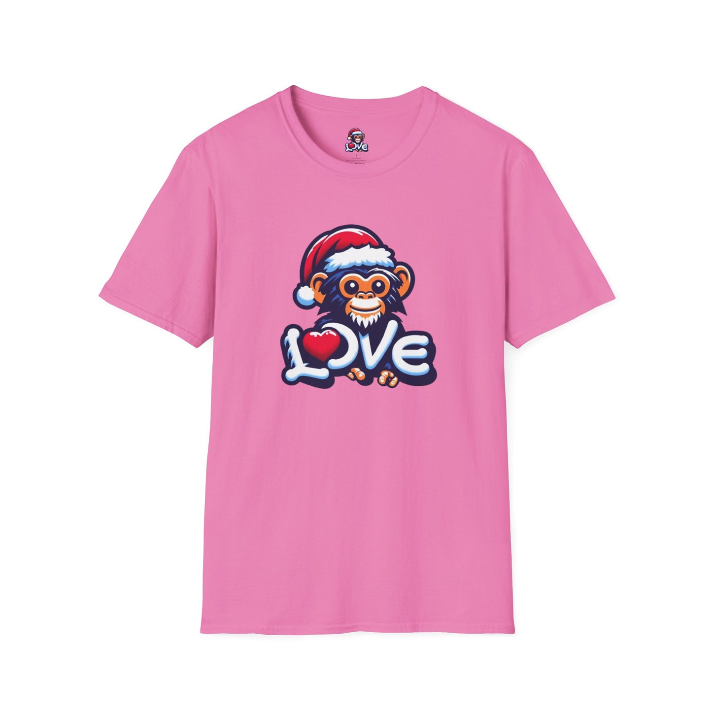 Christmas Special - Stylish Love Monkey T-shirt - Stand Out with Funky Design, Perfect for Everyday Wear & Gifting to Fashion Enthusiasts