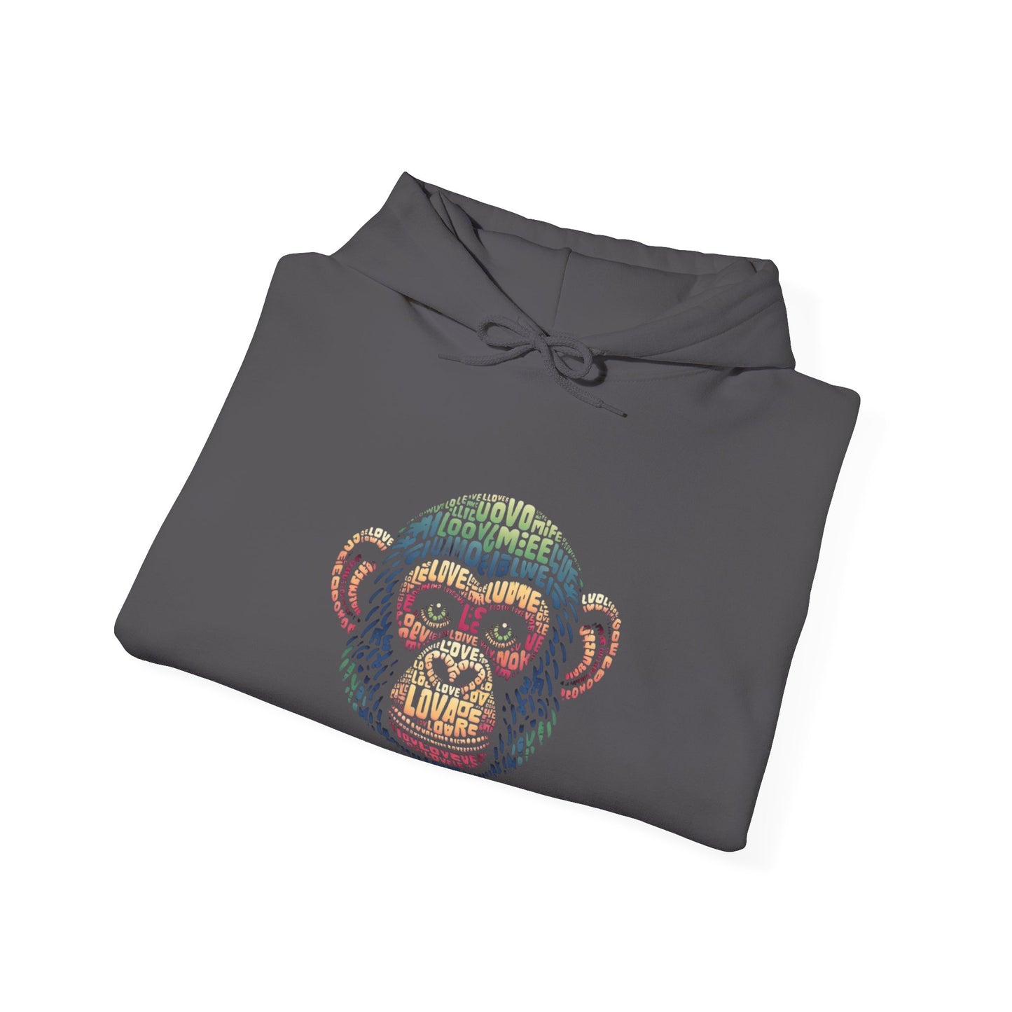 Designer Love Monkey Hoodie - Cool Graphic Animal Top, Ideal for Casual Outfits, Designer Hoodie