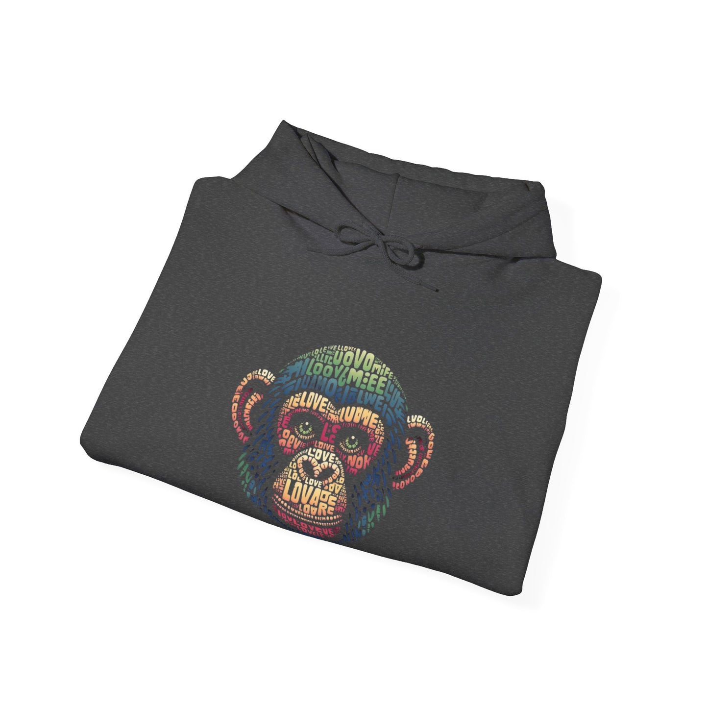 Designer Love Monkey Hoodie - Cool Graphic Animal Top, Ideal for Casual Outfits, Designer Hoodie
