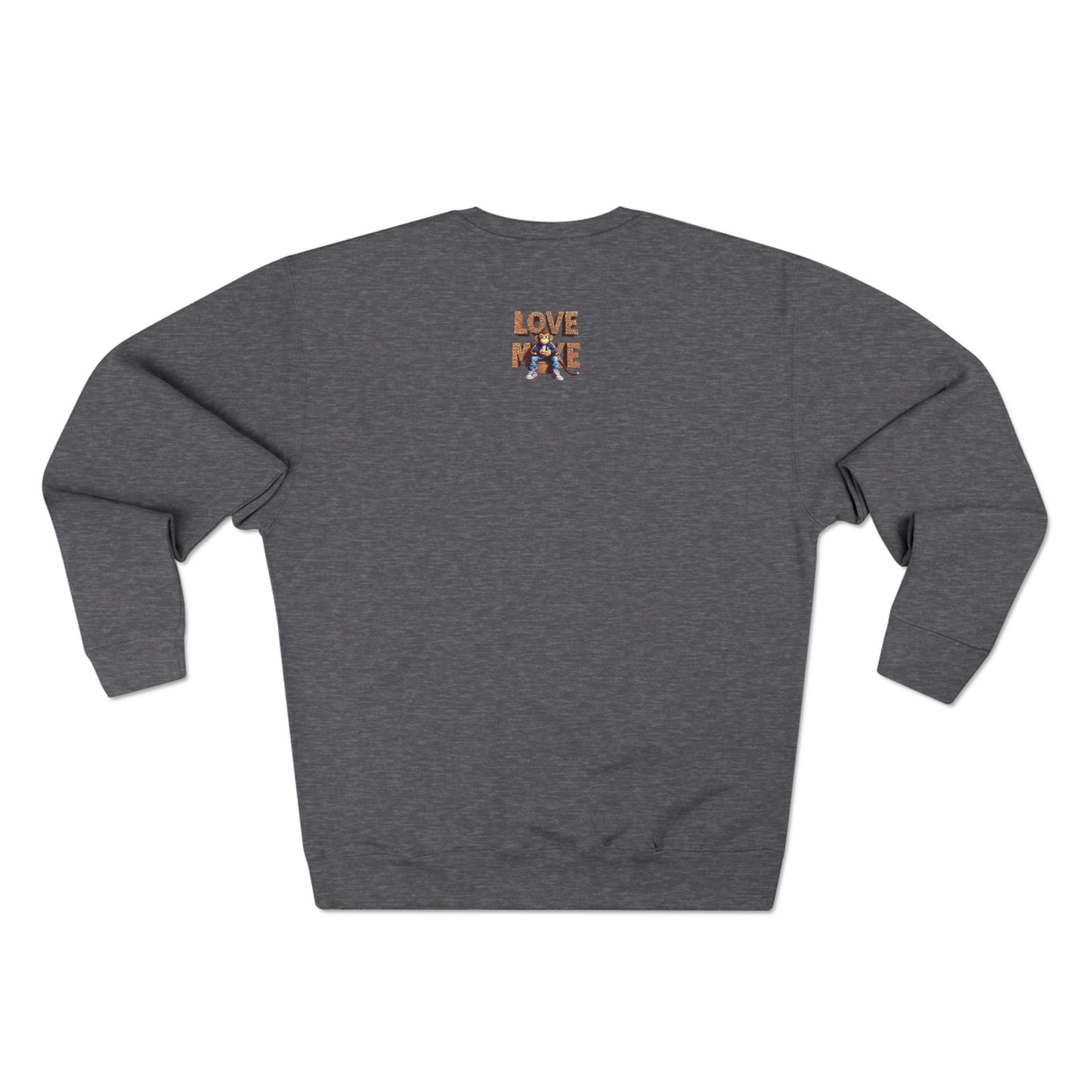 Love Monkey Sweatshirt, Unisex Premium Crewneck, Cosy Casual Wear for Him & Her, Ideal Anniversary or Birthday Gift