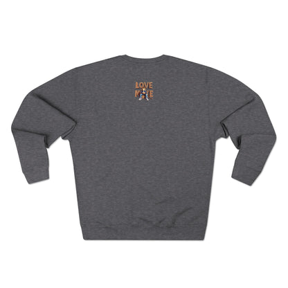 Love Monkey Sweatshirt, Unisex Premium Crewneck, Cosy Casual Wear for Him & Her, Ideal Anniversary or Birthday Gift