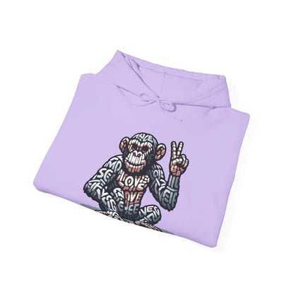 Designer Love Monkey Hoodie - Cool Graphic Animal Top, Ideal for Casual Outfits, Designer Hoodie