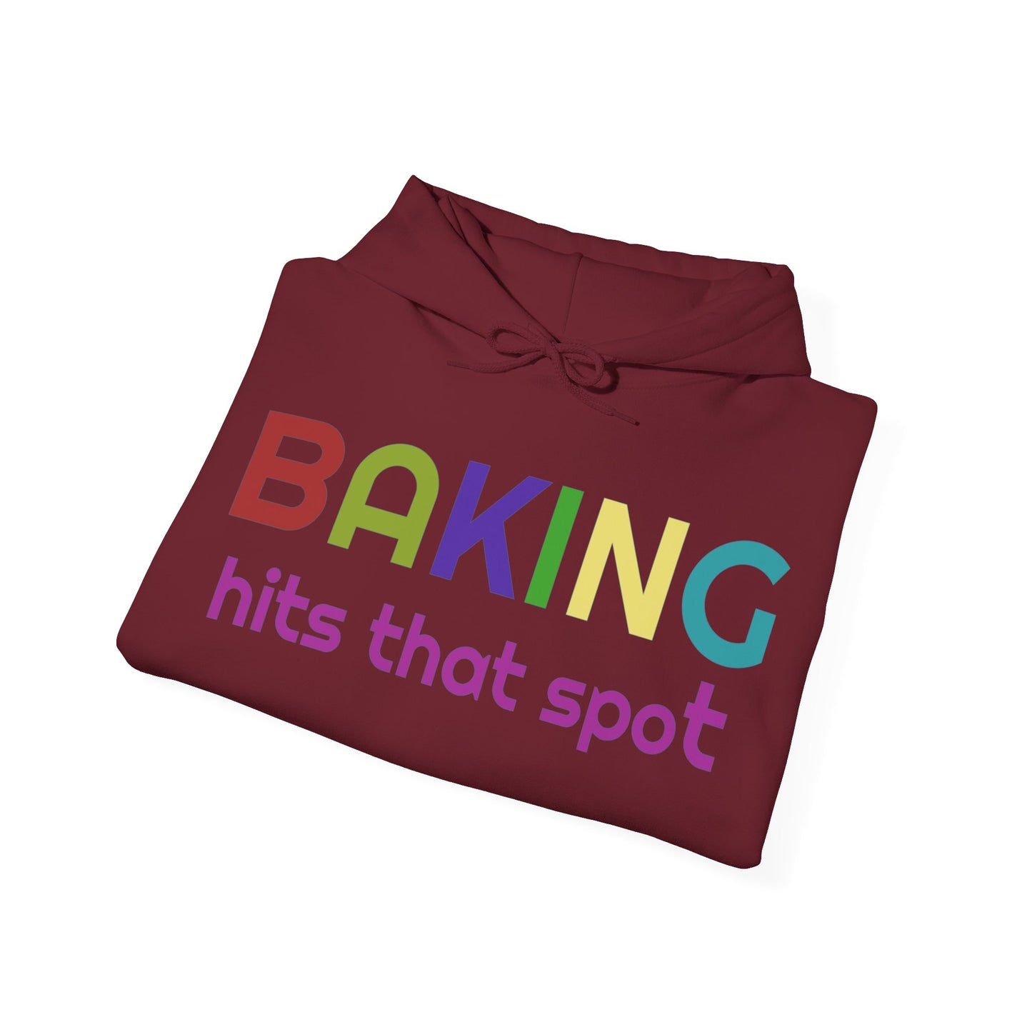 Hooded Sweatshirt for Bakers - Unisex Heavy Blend™ Baking Hits That Spot Design, Cozy Gift for Cooking Lovers