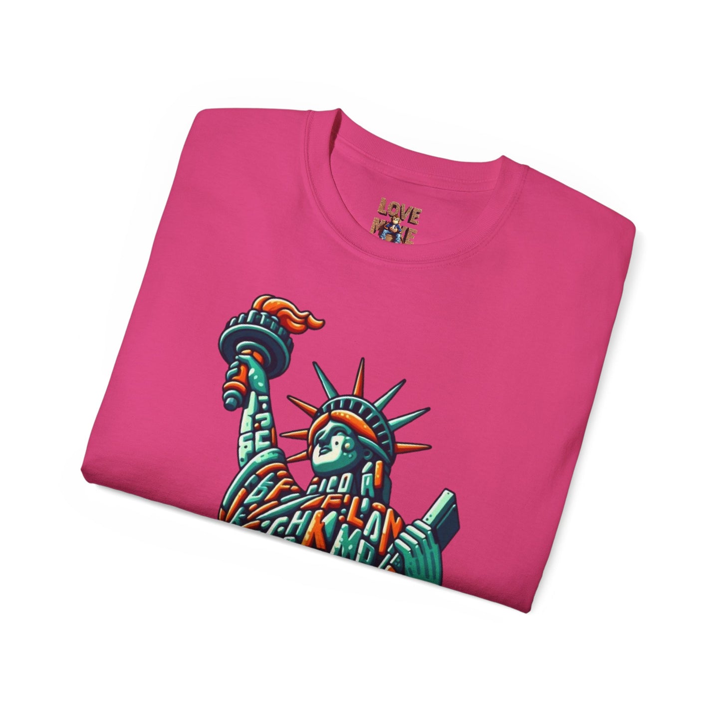Retro 1970s Statue of Liberty Tee - Unisex Casual Wear T-Shirt - Iconic American Landmark Gift for All Ages