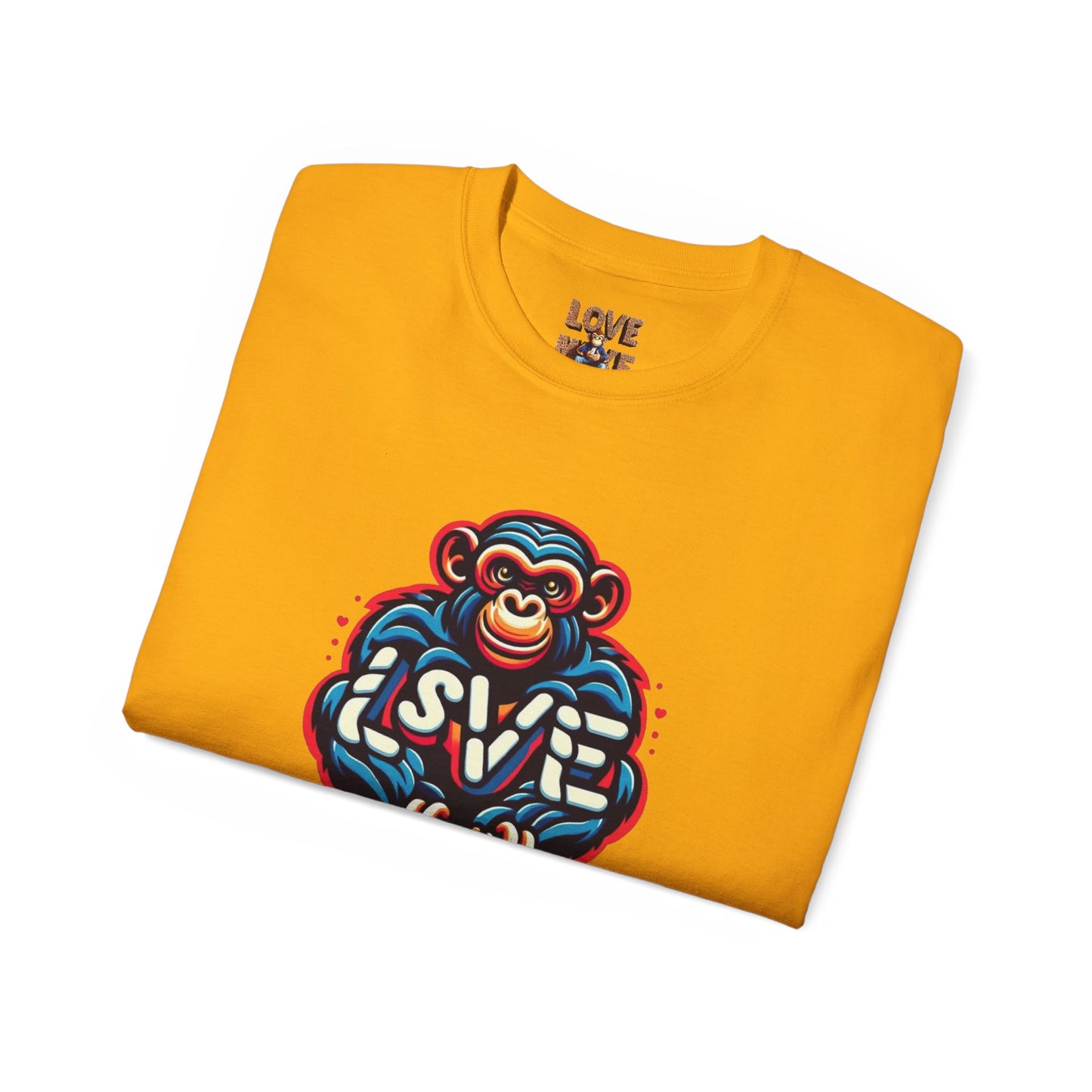 Love Monkey T-Shirt - Trendy Unisex Softstyle Tee for Everyday Style, Ideal Gift for Friends, Family & Loved