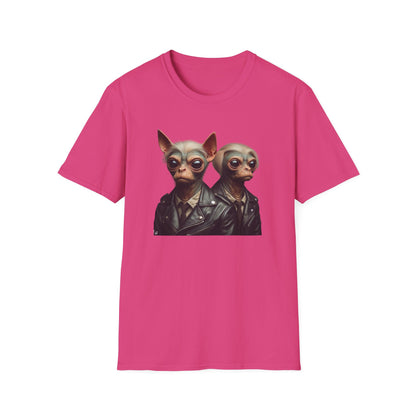 T-Shirt Alien Dog Bounty Hunter, Unique Sci-Fi Graphic Tee, Perfect for Casual Wear, Awesome Birthday Gift for Geeks