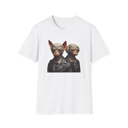T-Shirt Alien Dog Bounty Hunter, Unique Sci-Fi Graphic Tee, Perfect for Casual Wear, Awesome Birthday Gift for Geeks