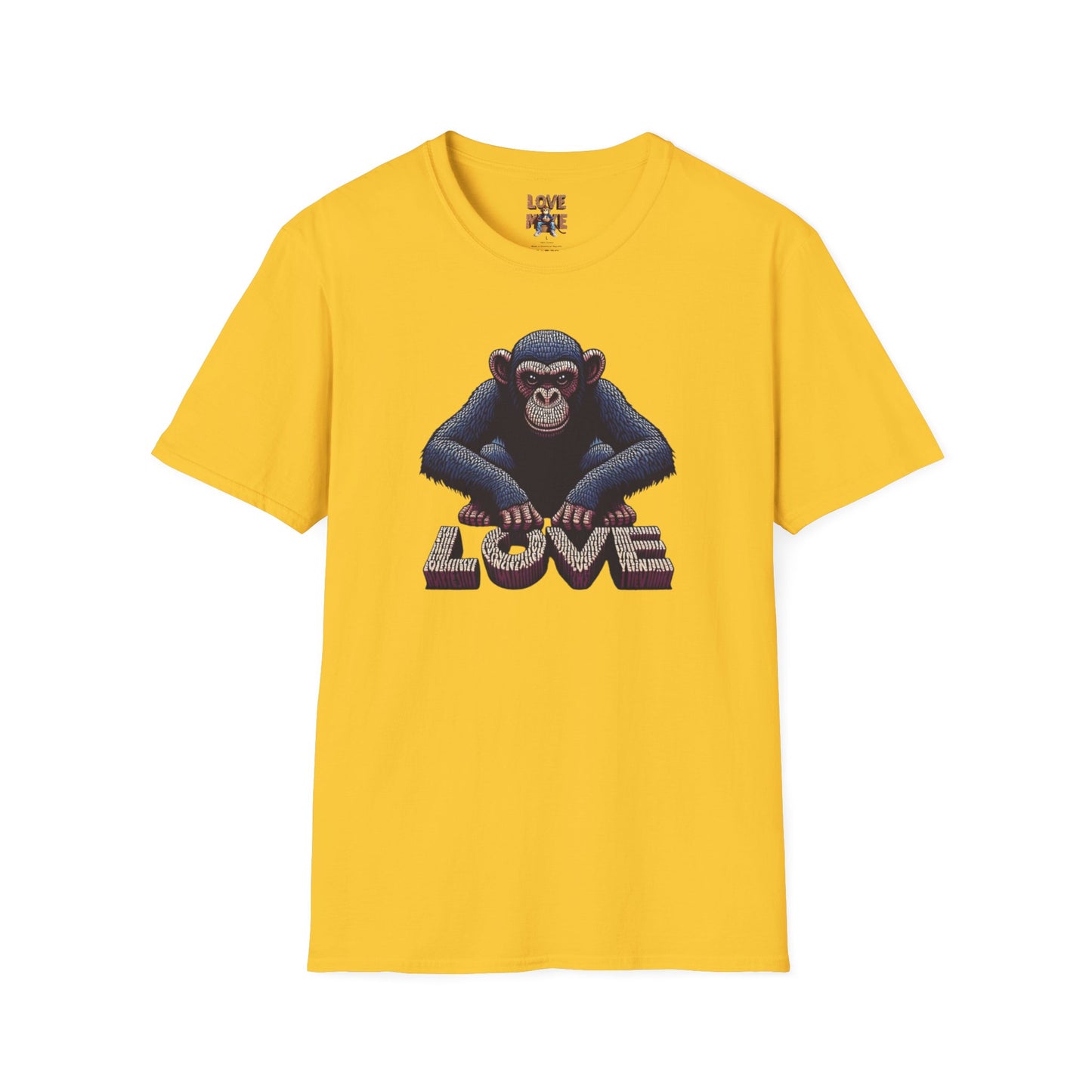 T-shirt - Funky & Stylish Love Monkey Design, Casual Wear for Trendy Fashion Lovers, Perfect Gift for Friends