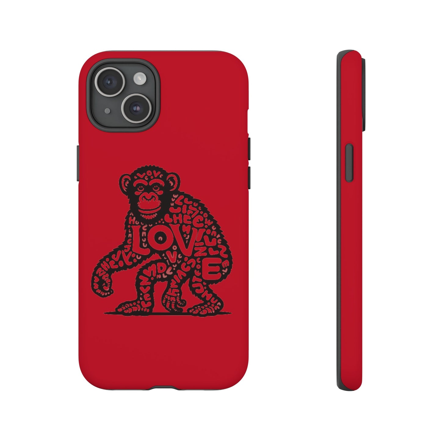 Love Monkey Limited Edition iPhone Tough Case, Fun & Sturdy Protection, Original Design for You, Your Best Friend, Just Because Gift