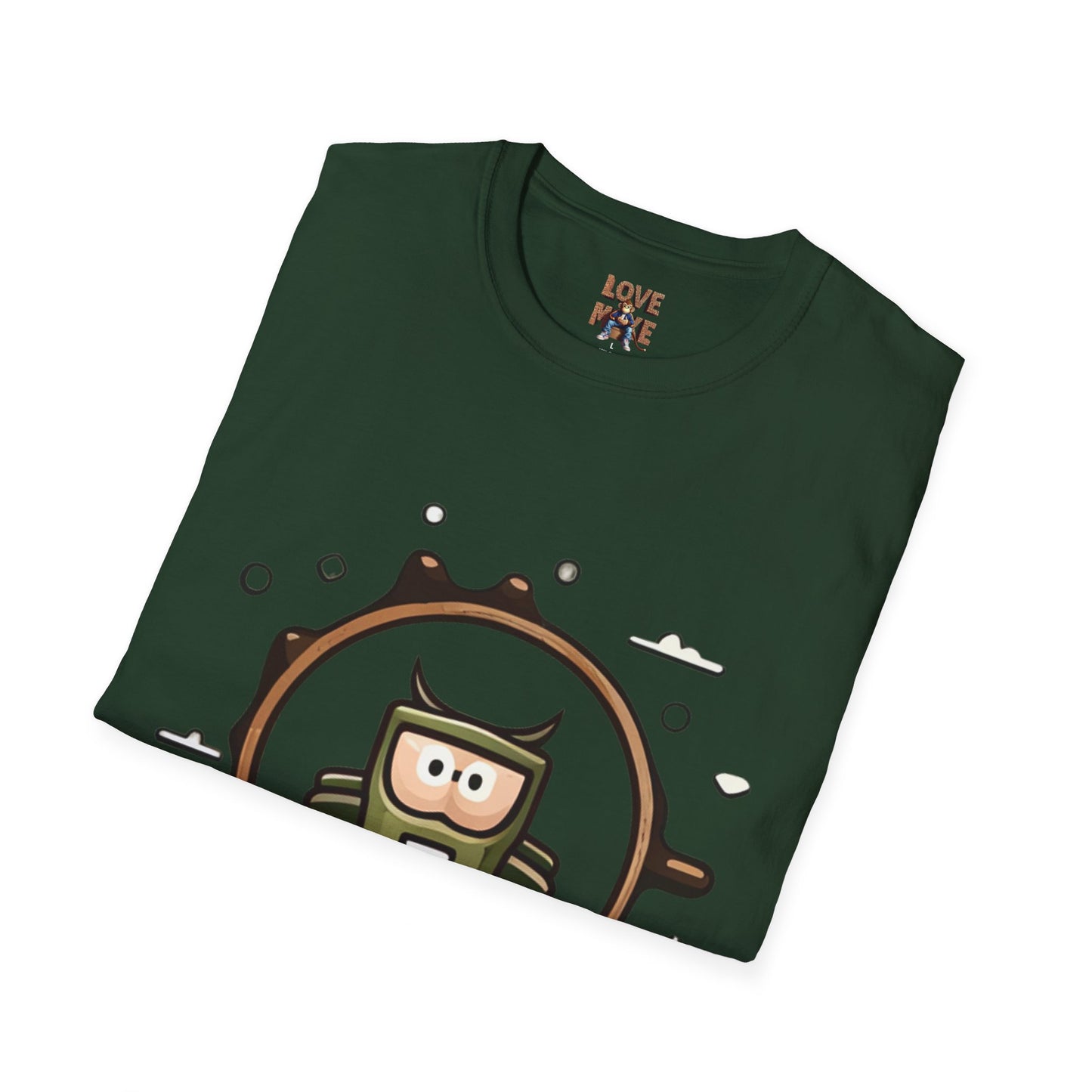 Helmet Explorer Guy Tee - Cool Graphic T-Shirt for Men, Casual Exploration Wear, Great Gift for Travel Enthusiasts
