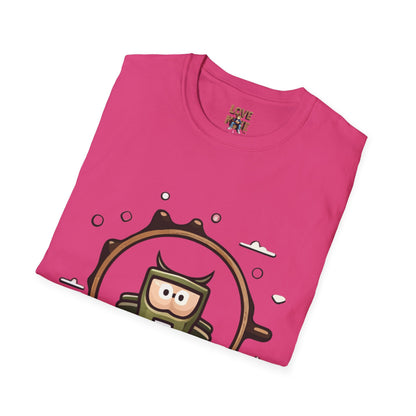 Helmet Explorer Guy Tee - Cool Graphic T-Shirt for Men, Casual Exploration Wear, Great Gift for Travel Enthusiasts