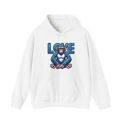 Designer Love Monkey Hoodie - Cool Graphic Animal Top, Ideal for Casual Outfits, Designer Hoodie