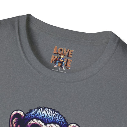Love Monkey T-Shirt - Unique Designer Graphic Tee, Perfect Casual Wear, Ideal Designer Wear Gift