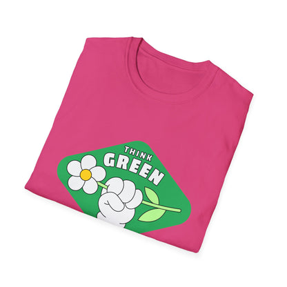 Think Green - T-Shirt - Environmentally Friendly Message