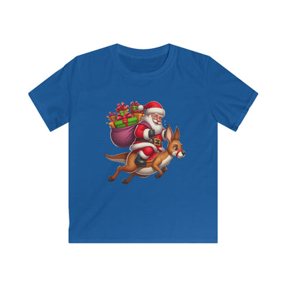 T Shirt - Quirky Santa Kangaroo Design, Comfy Xmas Tee, Seasonal Celebration Apparel, Great Present