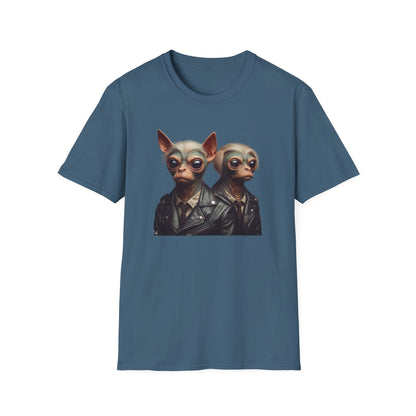 T-Shirt Alien Dog Bounty Hunter, Unique Sci-Fi Graphic Tee, Perfect for Casual Wear, Awesome Birthday Gift for Geeks
