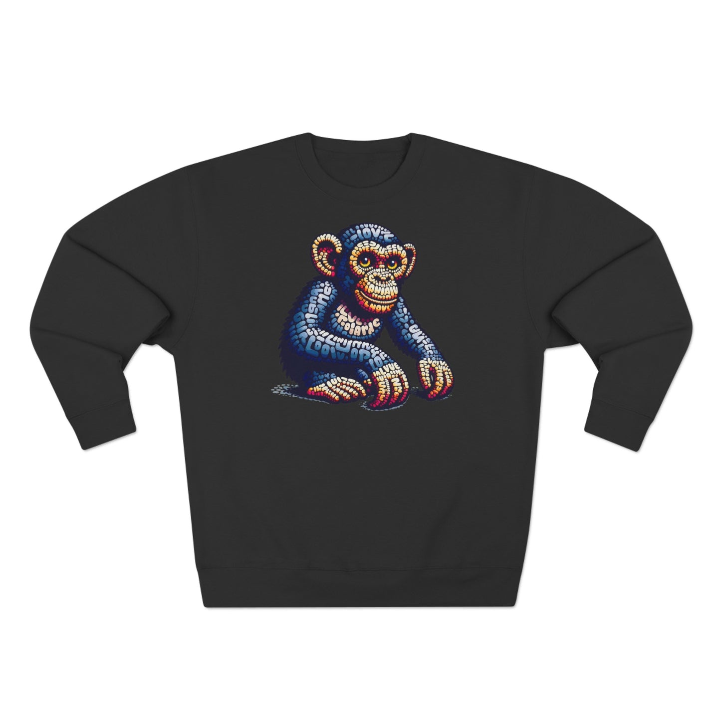 Love Monkey Sweatshirt, Unisex Premium Crewneck, Cosy Casual Wear for Him & Her, Ideal Anniversary or Birthday Gift