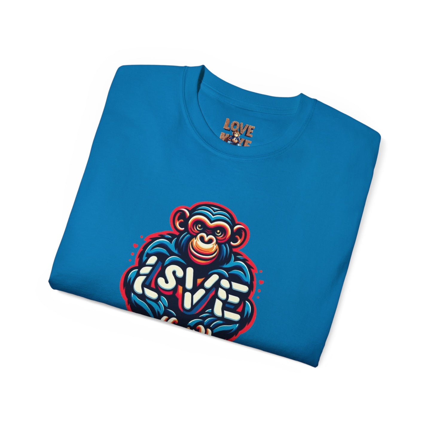 Love Monkey T-Shirt - Trendy Unisex Softstyle Tee for Everyday Style, Ideal Gift for Friends, Family & Loved
