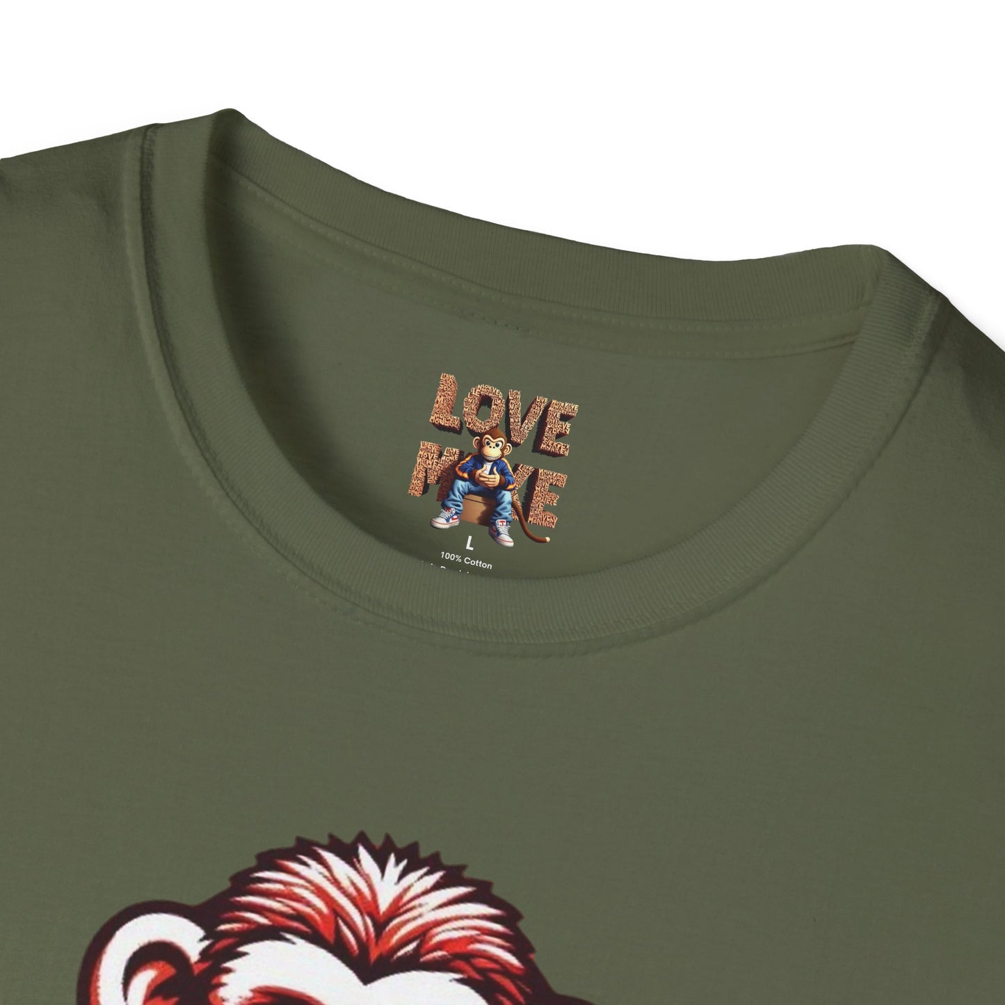 Love Monkey T-Shirt - Trendy & Stylish Graphic Tee - Ideal for Everyday Fashion - Great Gift for All