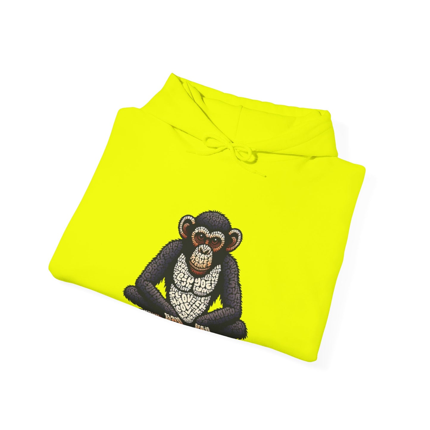 Designer Love Monkey Hoodie - Cool Graphic Animal Top, Ideal for Casual Outfits, Designer Hoodie
