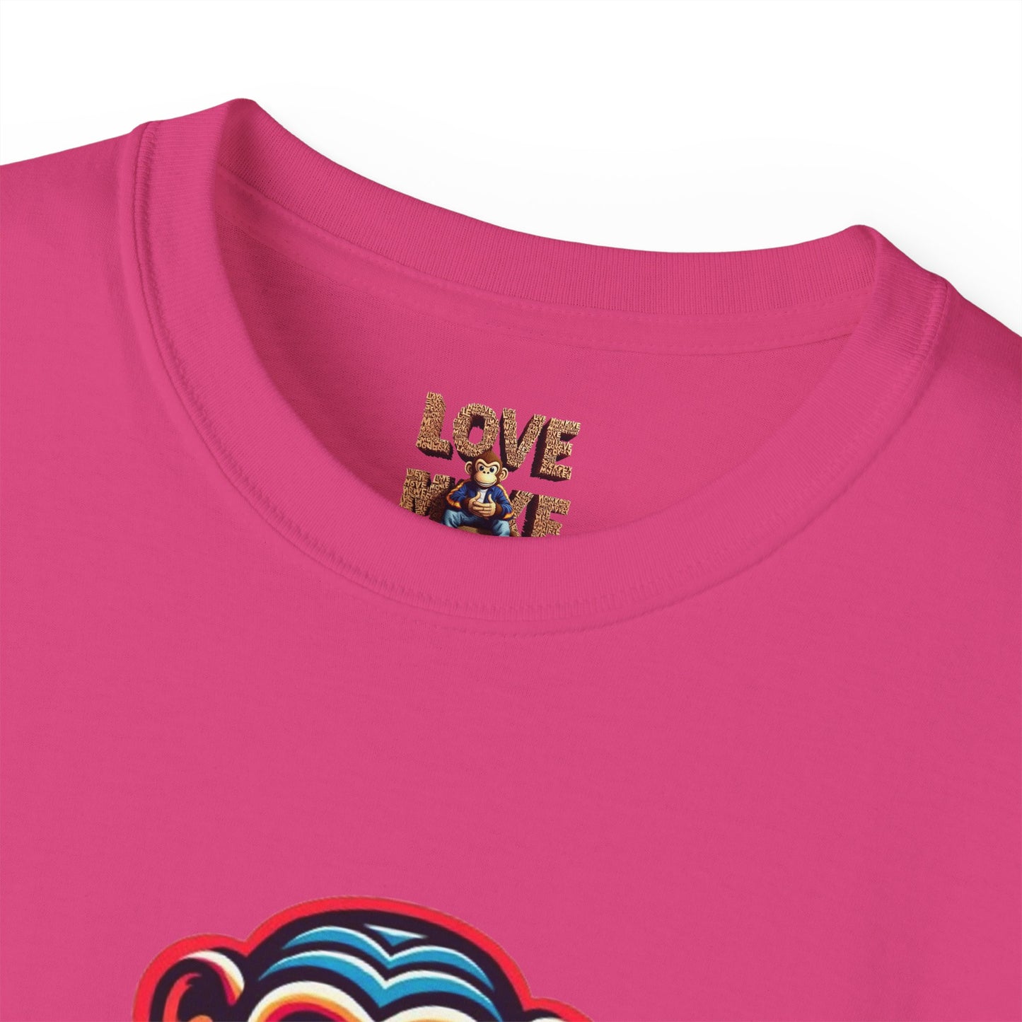 Love Monkey T-Shirt - Trendy Unisex Softstyle Tee for Everyday Style, Ideal Gift for Friends, Family & Loved
