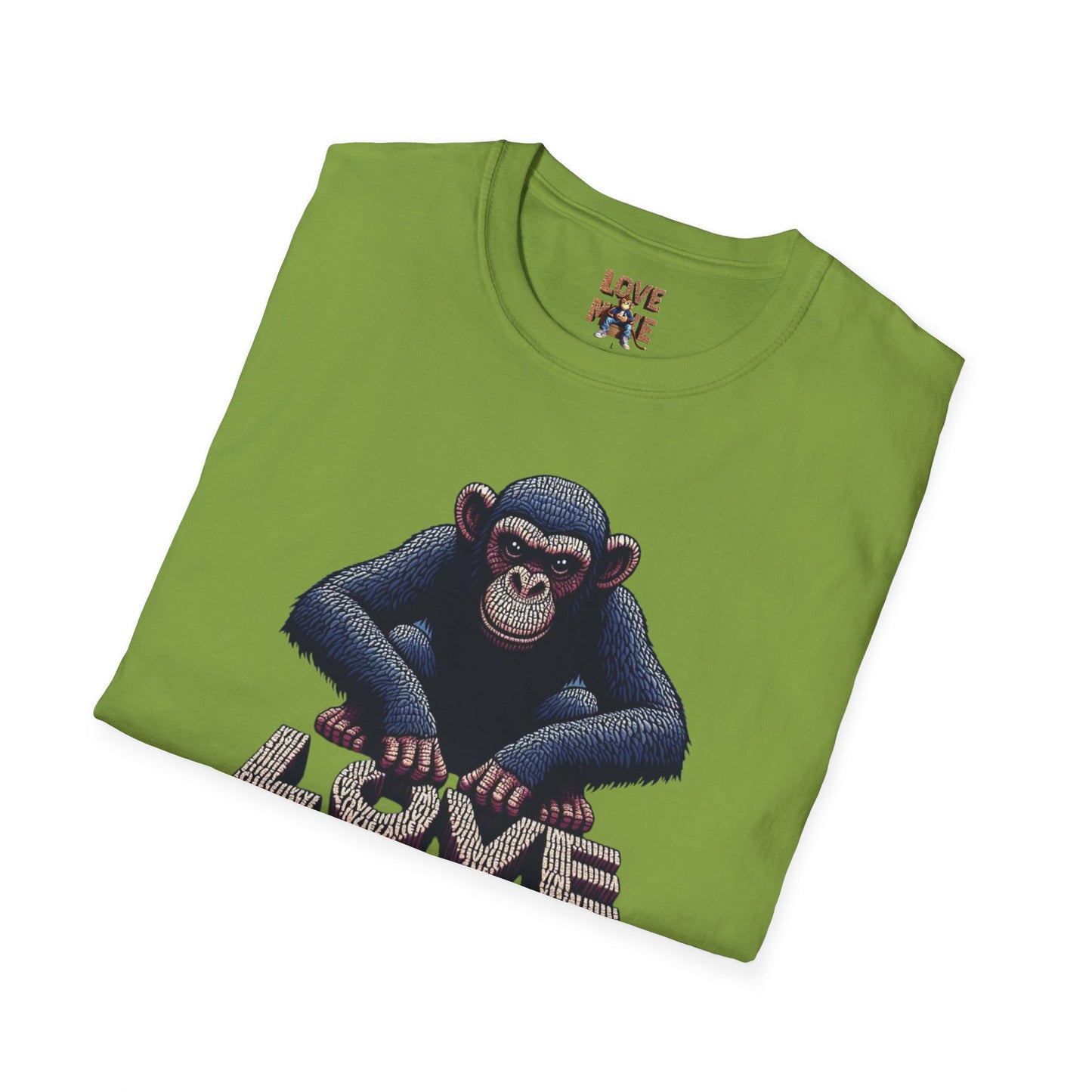 T-shirt - Funky & Stylish Love Monkey Design, Casual Wear for Trendy Fashion Lovers, Perfect Gift for Friends