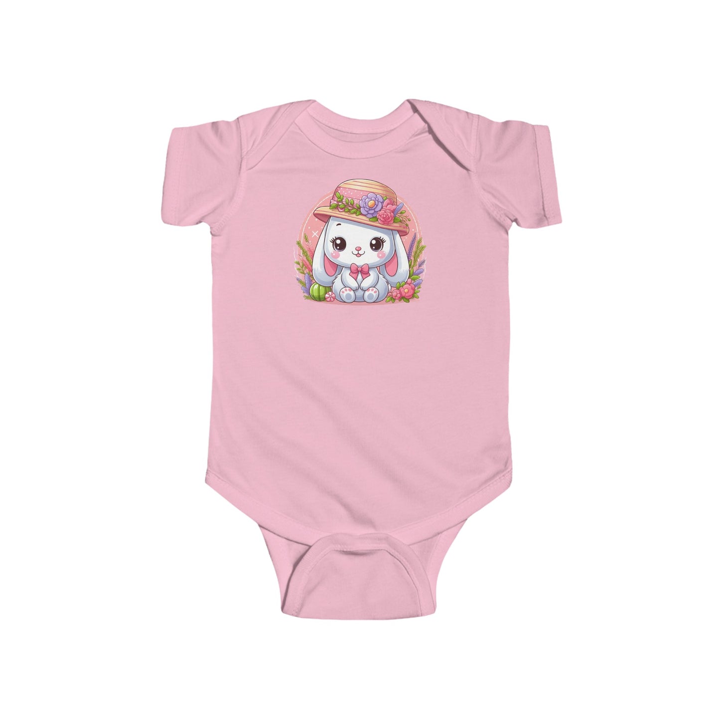 Cute Rabbit Romper - Soft Infant Fine Jersey Bodysuit, Ideal for Playtime & Newborn Present