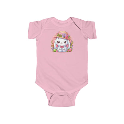 Cute Rabbit Romper - Soft Infant Fine Jersey Bodysuit, Ideal for Playtime & Newborn Present