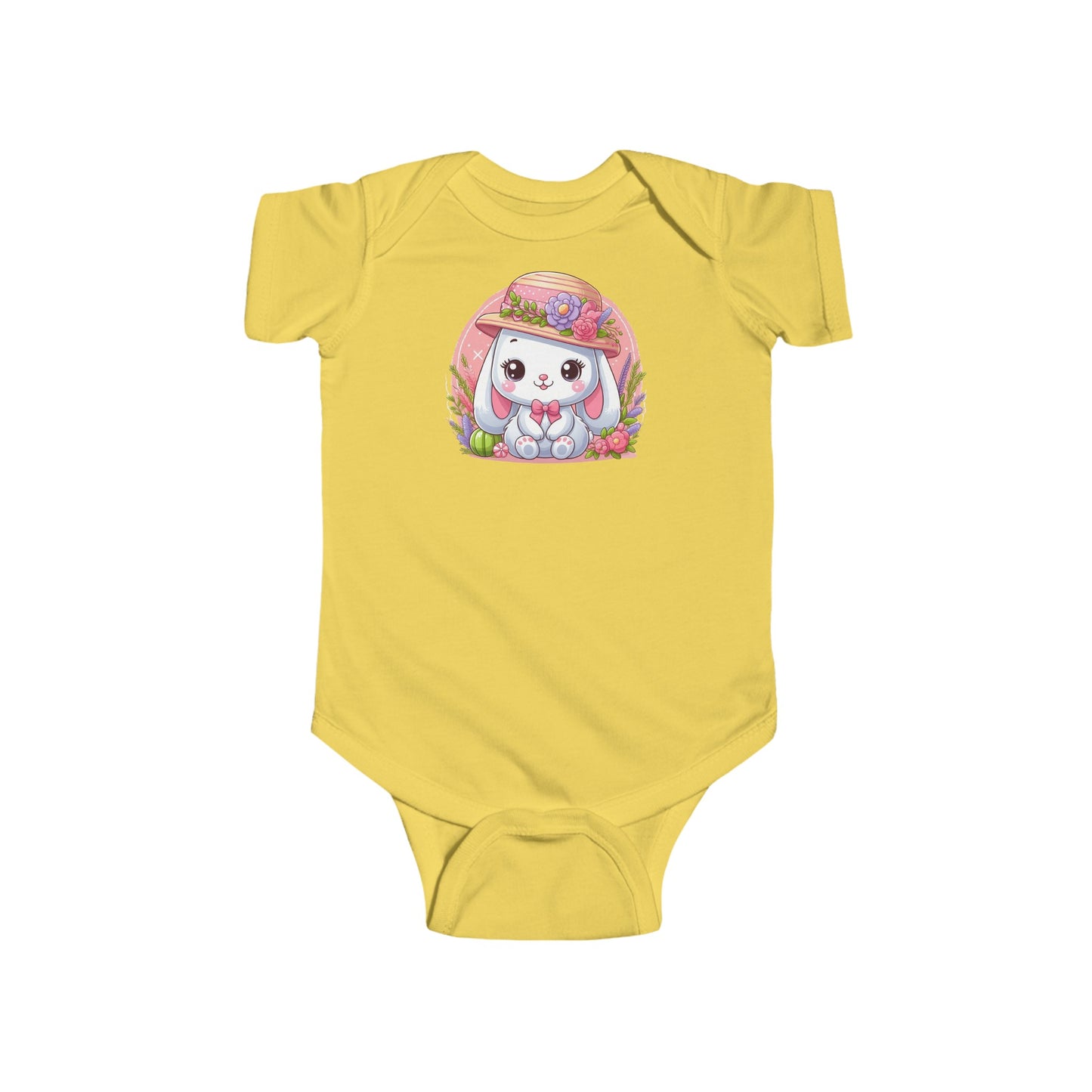 Cute Rabbit Romper - Soft Infant Fine Jersey Bodysuit, Ideal for Playtime & Newborn Present