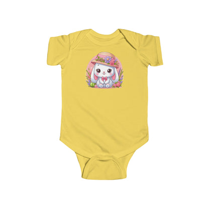 Cute Rabbit Romper - Soft Infant Fine Jersey Bodysuit, Ideal for Playtime & Newborn Present