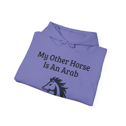 My Other Horse Is An Arab - Equestrian Humour Hooded Sweatshirt