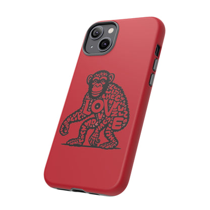 Love Monkey Limited Edition iPhone Tough Case, Fun & Sturdy Protection, Original Design for You, Your Best Friend, Just Because Gift