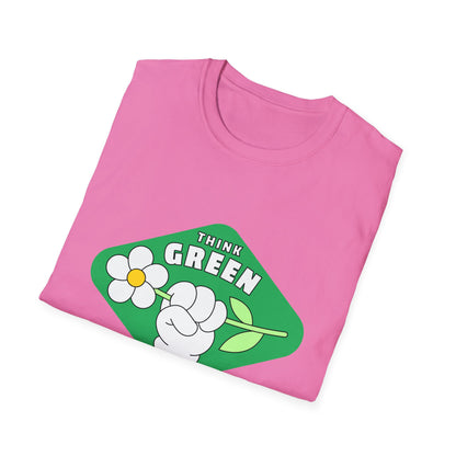 Think Green - T-Shirt - Environmentally Friendly Message