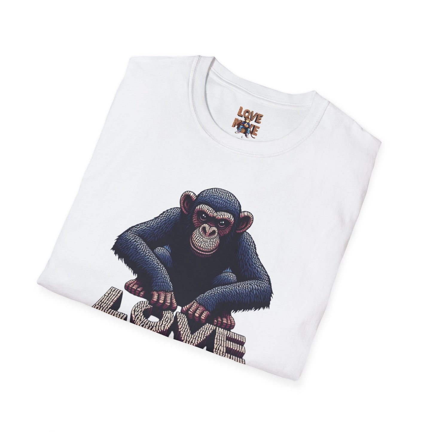 T-shirt - Funky & Stylish Love Monkey Design, Casual Wear for Trendy Fashion Lovers, Perfect Gift for Friends