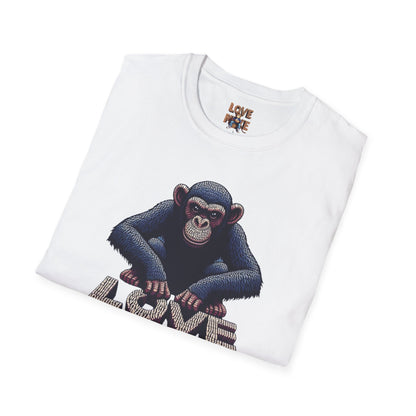 T-shirt - Funky & Stylish Love Monkey Design, Casual Wear for Trendy Fashion Lovers, Perfect Gift for Friends