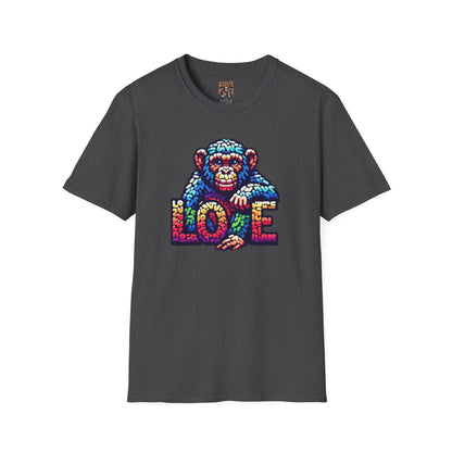 Love Monkey T-Shirt - Unisex Softstyle Tee - Playful Everyday Wear - Great Gift for Him & Her