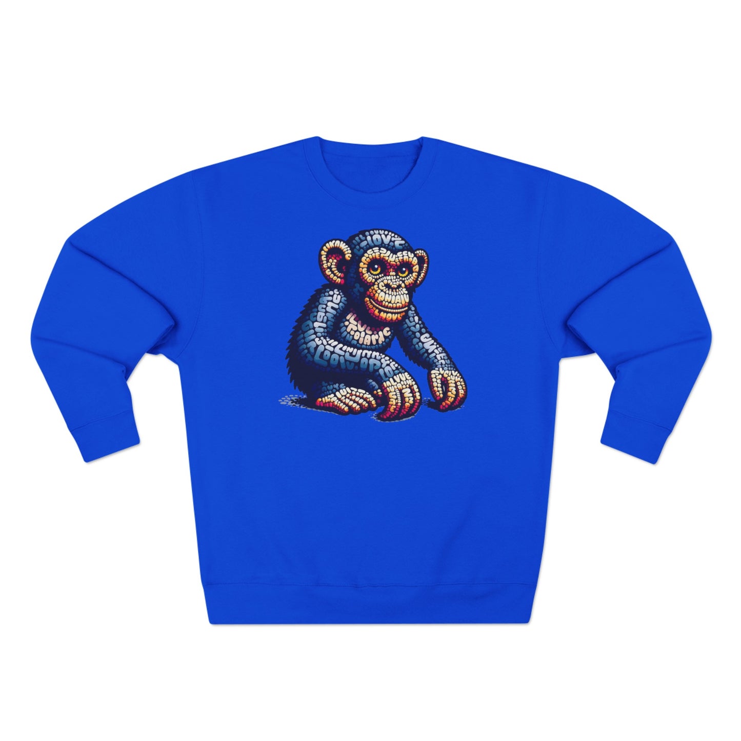 Love Monkey Sweatshirt, Unisex Premium Crewneck, Cosy Casual Wear for Him & Her, Ideal Anniversary or Birthday Gift