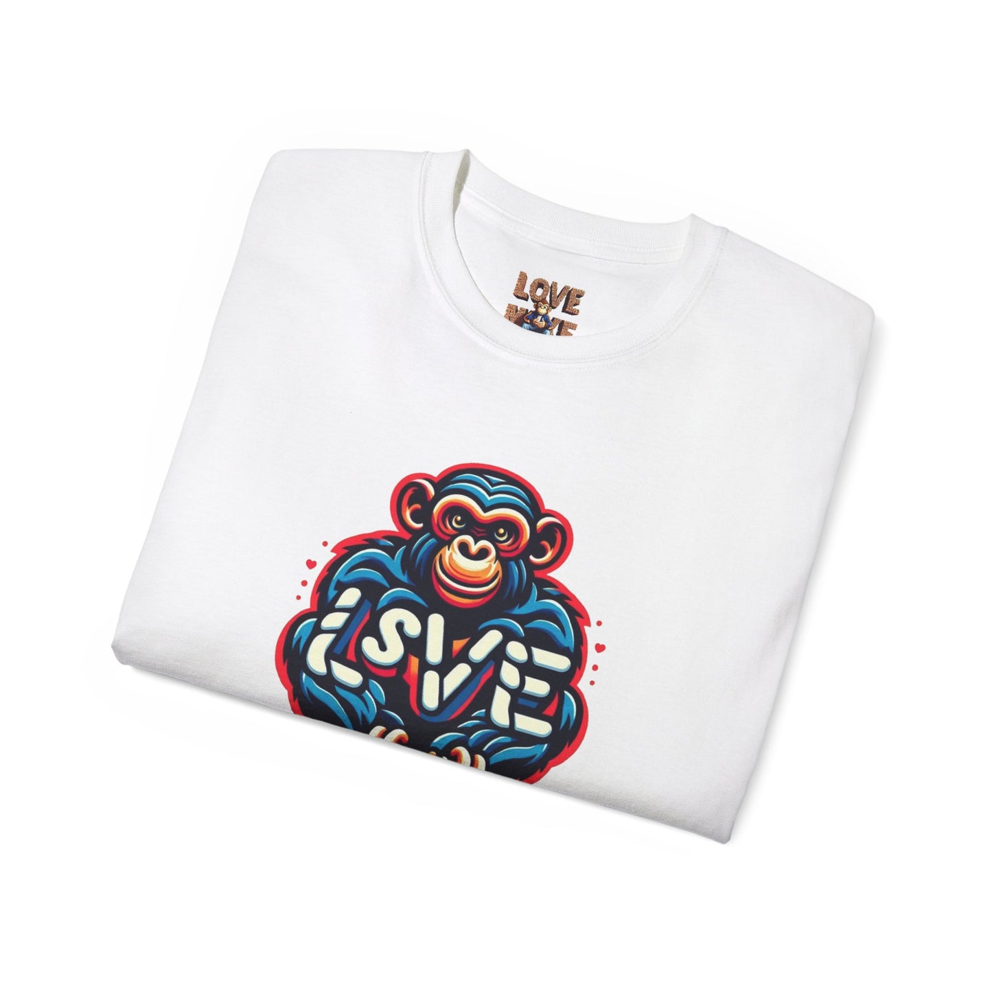 Love Monkey T-Shirt - Trendy Unisex Softstyle Tee for Everyday Style, Ideal Gift for Friends, Family & Loved