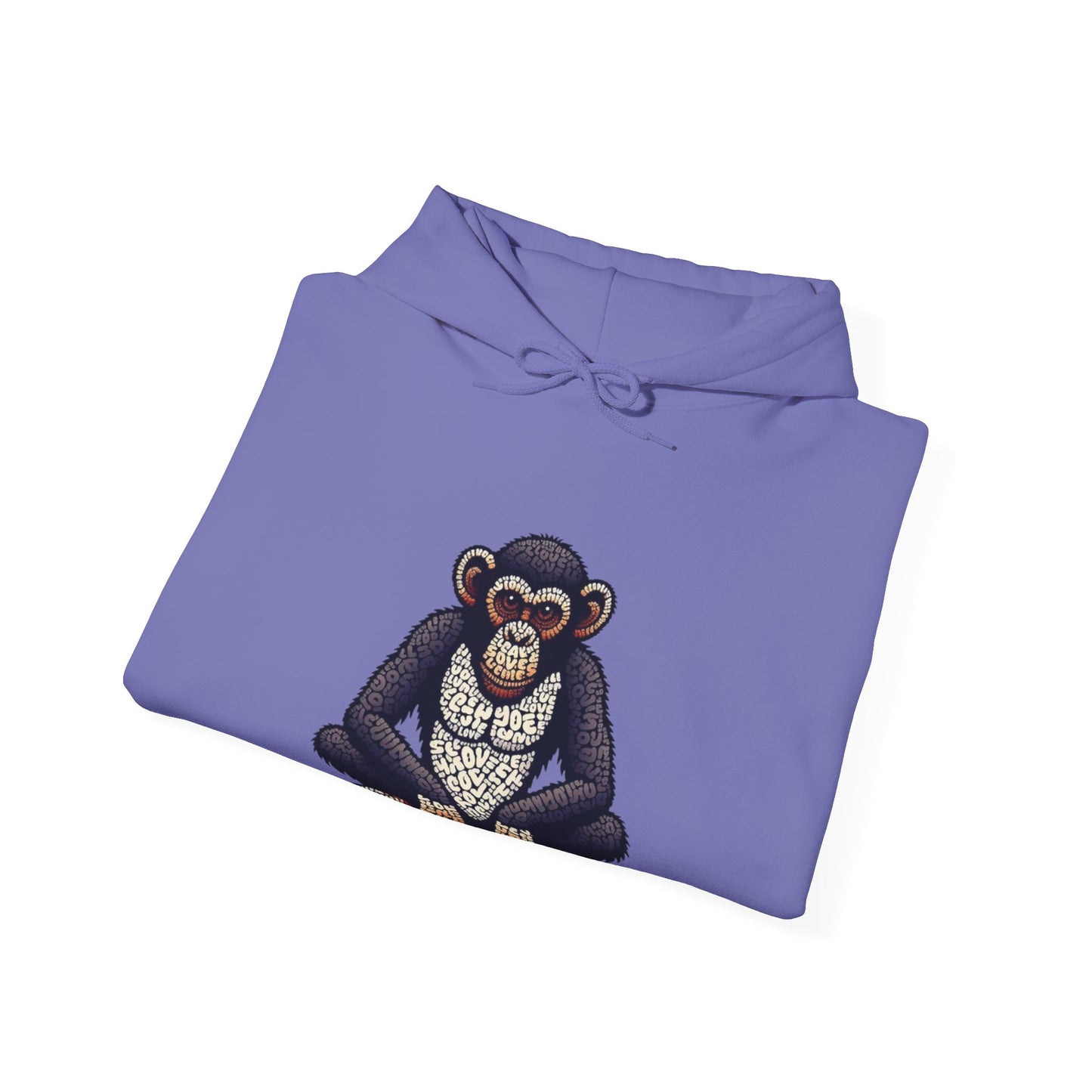 Designer Love Monkey Hoodie - Cool Graphic Animal Top, Ideal for Casual Outfits, Designer Hoodie