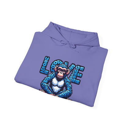 Designer Love Monkey Hoodie - Cool Graphic Animal Top, Ideal for Casual Outfits, Designer Hoodie