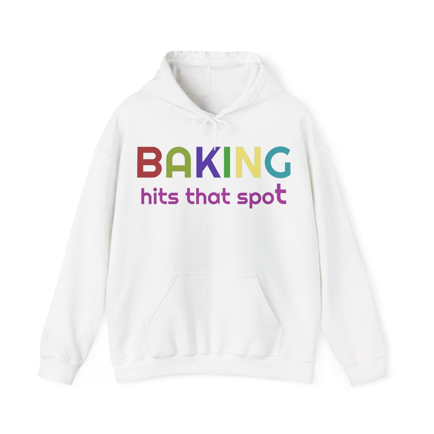 Hooded Sweatshirt for Bakers - Unisex Heavy Blend™ Baking Hits That Spot Design, Cozy Gift for Cooking Lovers