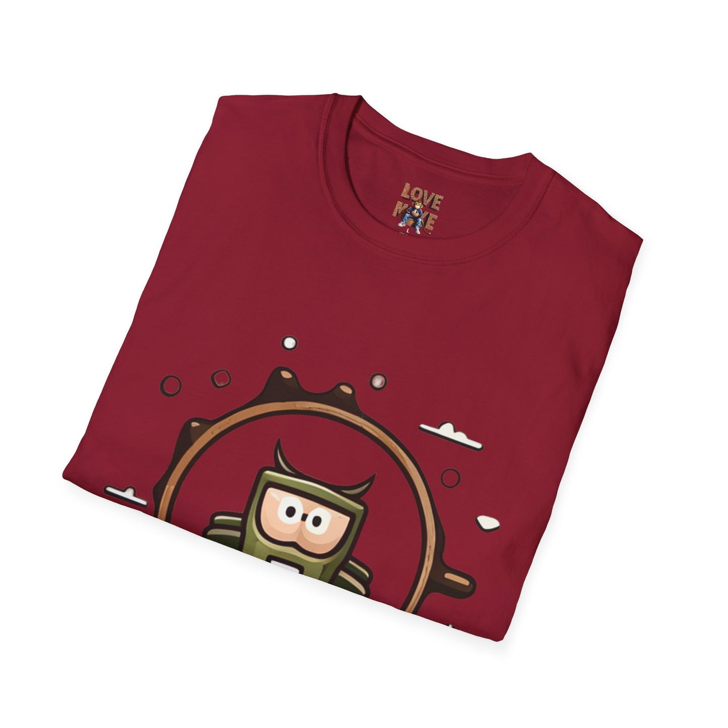 Helmet Explorer Guy Tee - Cool Graphic T-Shirt for Men, Casual Exploration Wear, Great Gift for Travel Enthusiasts